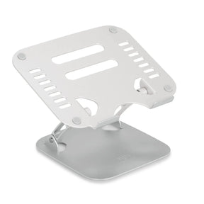 Supporto per LAPTOP STAND argentato con fessure di ventilazione e struttura regolabile di hjh OFFICE