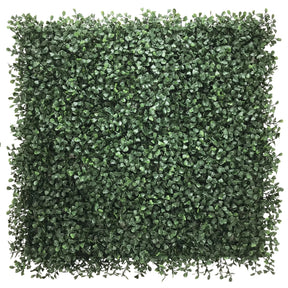 Pannello vegetale verde LEAFLUXE 1 con piccole foglie dense in forma quadrata di hjh LIVING