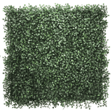 Pannello vegetale verde LEAFLUXE 1 con piccole foglie dense in forma quadrata di hjh LIVING