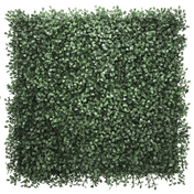Pannello vegetale verde LEAFLUXE 1 con piccole foglie dense in forma quadrata di hjh LIVING