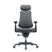 High-end Sedia da ufficio LiberNovo Omni Gen in grigio scuro con poggiatesta e braccioli di Libernovo