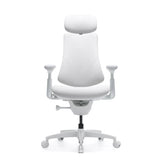 High-end Sedia da ufficio LiberNovo Omni Gen in colore bianco con poggiatesta e braccioli regolabili di Libernovo