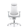 High-end Sedia da ufficio LiberNovo Omni Gen in colore bianco con poggiatesta e braccioli regolabili di Libernovo