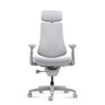 High-end Sedia da ufficio LiberNovo Omni in grigio con poggiatesta e braccioli di Libernovo