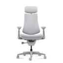High-end Sedia da ufficio LiberNovo Omni in grigio con poggiatesta e braccioli di Libernovo
