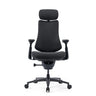 High-end Sedia da ufficio LiberNovo Omni Pro in grigio scuro con poggiatesta e braccioli regolabili di Libernovo