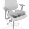 Cuscino da seduta MEDISIT VIII grigio dalla forma ergonomica su una sedia da ufficio di hjh OFFICE