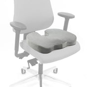 Cuscino da seduta MEDISIT VIII grigio dalla forma ergonomica su una sedia da ufficio di hjh OFFICE