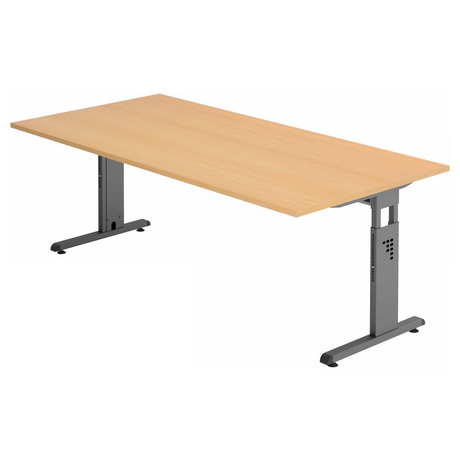 MEGA 2E G | 200x100 | Schreibtisch höhenverstellbar - buerostuhl24