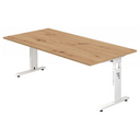 MEGA 2E W | 200x100 | Schreibtisch höhenverstellbar - buerostuhl24