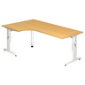 MEGA 82 W | 200x120 | Schreibtisch höhenverstellbar - buerostuhl24