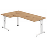 MEGA 82 W | 200x120 | Schreibtisch höhenverstellbar - buerostuhl24
