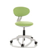 Sedia girevole per bambini MINIMOVO verde con base bianca e rotelle di hjh OFFICE
