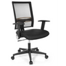 Sedia Home OFFICE R8 nera con schienale in rete e braccioli di hjh OFFICE