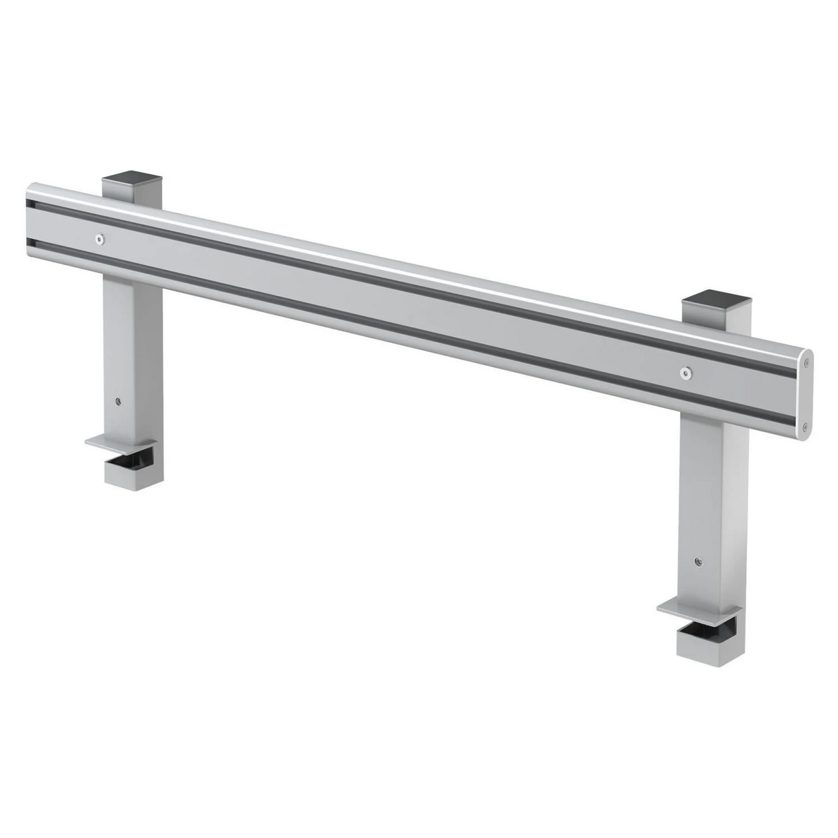 Rastrelliera organizzativa argentata ORG in metallo con due supporti stabili di hjh OFFICE PRO