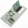 Sottomano da Scrivania Padflux Clean verde chiaro con superficie liscia e angoli arrotondati di hjh OFFICE