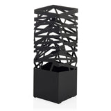 Portaombrelli nero PLUVARIS con motivo a griglia geometrica nella parte superiore di hjh LIVING