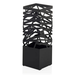 Portaombrelli nero PLUVARIS con motivo a griglia geometrica nella parte superiore di hjh LIVING