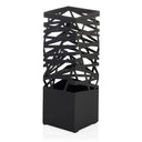 Portaombrelli nero PLUVARIS con motivo a griglia geometrica nella parte superiore di hjh LIVING