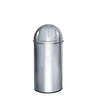 Cestini PUSH 35L in cromo lucido con coperchio a pressione di hjh OFFICE
