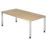 QUEO 2E S | 200x100 | Schreibtisch höhenverstellbar - buerostuhl24
