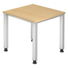 QUEO 8 S | 80x80 | Schreibtisch höhenverstellbar - buerostuhl24