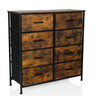 Cassettiera RAGALA LIGHT in rovere affumicato con otto cassetti e struttura in metallo nero di hjh LIVING