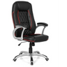 Sedia da gaming RELAX AB100 in nero con strisce decorative rosse e motivo trapuntato di MyBuero
