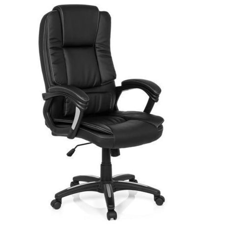 Sedia Home Office RELAX CL120 nera con imbottitura e braccioli di MyBuero