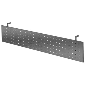 Schermatura visiva color grafite RSI 12 G con motivi a fori quadrati e due supporti di hjh OFFICE PRO