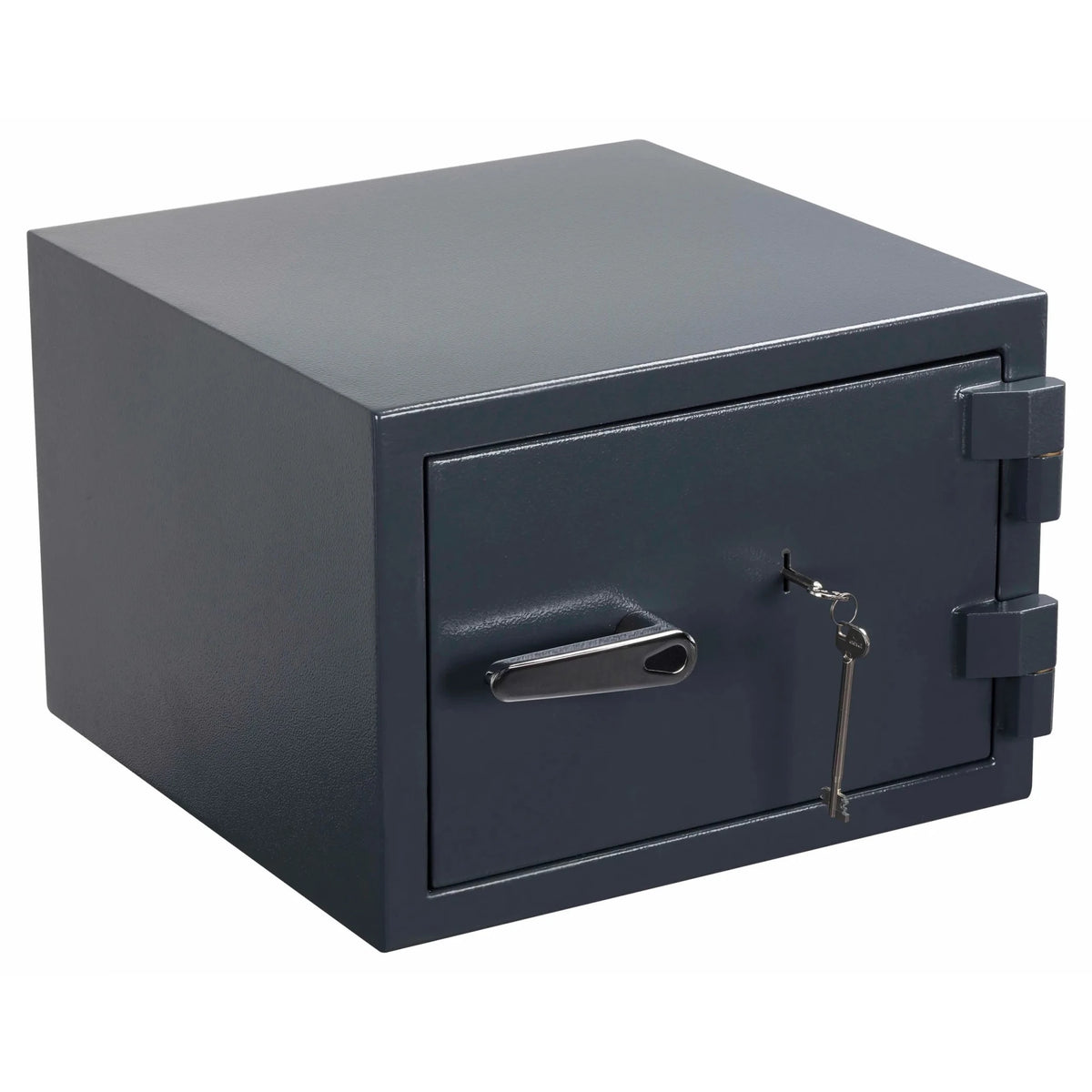 Cassaforte Safe Compact Pro color antracite con una maniglia della porta e due chiavi di hjh OFFICE