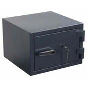 Cassaforte Safe Compact Pro color antracite con una maniglia della porta e due chiavi di hjh OFFICE