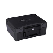 Cassaforte nera Safe Compact Slim con robusto alloggiamento e una serratura di hjh OFFICE