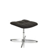 Sgabello imbottito nero SARANTO con rivestimento in tessuto e base metallica a quattro razze di hjh OFFICE