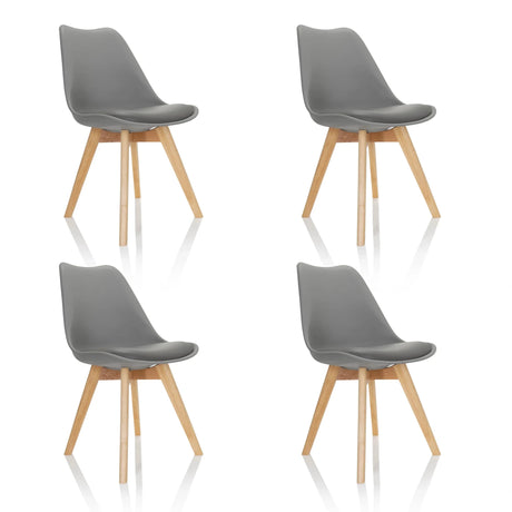 SCANDI 4 | 4er Pack - Schalenstuhl - buerostuhl24
