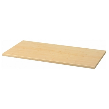 Piano scrivania rettangolare SIGNA 6008 in legno di acero chiaro con superficie liscia di hjh OFFICE PRO