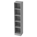 Scaffale grigio SIGNA B 6040 con cinque scomparti aperti e una larghezza di 40 cm di hjh OFFICE PRO