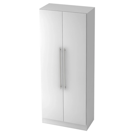 Armadio bianco SIGNA G 7100 in plastica con due ante e maniglie a barra di hjh OFFICE PRO