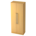 Mobile archivio a due ante SIGNA G 7100 in effetto faggio con due maniglie in cromo argento di hjh OFFICE PRO