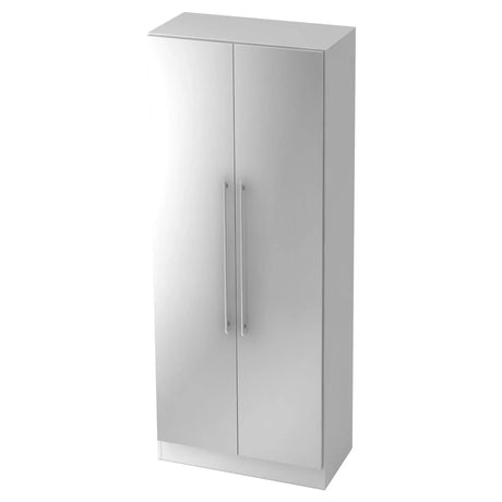 Mobile archivio bianco SIGNA G 7100 con due ante e maniglie a barra argentate di hjh OFFICE PRO