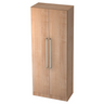 Mobile archivio a due ante SIGNA G 7100 in look noce con due maniglie cromate argento di hjh OFFICE PRO