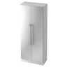 Mobile archivio bianco SIGNA G 7200 con maniglie in metallo cromato argento di hjh OFFICE PRO