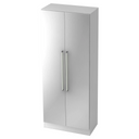 Mobile archivio bianco SIGNA G 7200 con maniglie in metallo cromato argento di hjh OFFICE PRO