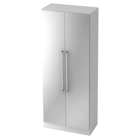 Mobile archivio bianco SIGNA G 7200 con maniglie in metallo cromato argento di hjh OFFICE PRO