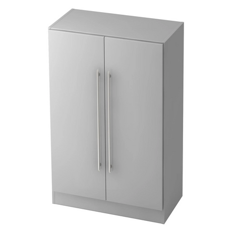 Armadio archiviatore grigio SIGNA G 7550 in plastica con due ante e maniglie a barra di hjh OFFICE PRO