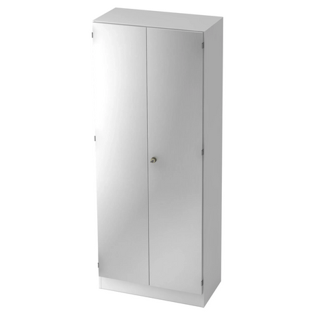 Mobile archivio bianco SIGNA K 6200 SG con due ante e maniglia argentata di hjh OFFICE PRO