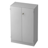 Armadio metallico grigio SIGNA K 6550 SG con due ante e una serratura di hjh OFFICE PRO