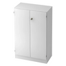 Mobile archivio bianco SIGNA K 6550 SG con due ante e una serratura di hjh OFFICE PRO