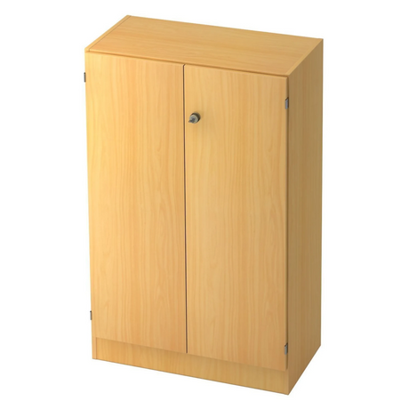 Armadio per archivio SIGNA K 6550 SG in effetto faggio con due ante e una serratura di hjh OFFICE PRO