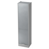 Mobile archivio in metallo grigio SIGNA R 50 con maniglia in cromo argento di hjh OFFICE PRO